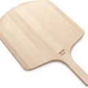 New Star Foodservice 50332 Restaurant-Grade Wooden Pizza Peel, 18" L x 16" W Plate, with 8" L Wooden Handle, 26" Overall Length