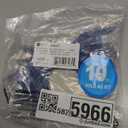 Monoprice Cat6A 6in Blue 10-Pk Patch Cable UTP 30AWG 10G Pure Bare Copper Snagless RJ45 SlimRun Series Ethernet Cable