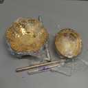 Tealight Holder Urli Bowl Stand | Set of 3 Decorative Urli Stands Christmas Center Piece for Home Decor | Ideal for Floating Diya/Candle for Diwali & Thanksgiving & All Festival