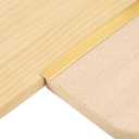 uxcell 4Pcs 2.9ft x 0.59" T Molding Floor Transition Strips, Aluminium Alloy Vinyl Flooring Gap Trim for Joining Laminate Planks Tiles Floor Gaps, Gold