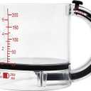 4 in 1 Adjustable Measuring Cup, Multi-Functional Measuring Cups with Scraper-Style Seal Base, Space-Saving Easy to Clean No Waste Design, All-in-1 Push Up Measuring Cups for Cooking and Baking