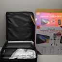 iLive Cinema Pop-Up Film Kit, 720p Projector with 120 Inch Screen, Bluetooth 5.0 Speaker, HDMI/USB/3.5mm, Black, Portable Theater, 21.5 x 17 x 19 cm