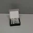 Home Security Door Lock, 2 Pack Childproof Door Reinforcement Lock with 3 Inch Stop Withstand 800 lbs for Top Front Inward Swinging Door, Upgrade Flip High Night Lock to Defend Your Home Kids (Silver)