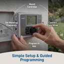 Orbit B-hyve Smart Indoor/Outdoor Sprinkler Controller - 6-Zone - App Controlled Smart Controller with Custom Irrigation Schedules - Weatherproof Multi-Zone Sprinkler System - 57946