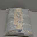 Boho Embroidery Striped Farmhouse Curtains - 96 Inch Long, 2 Panel Set, Blue Linen, Tassel, Semi-Blackout, Living Room (52" W x 96" L)