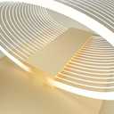 URSOLA Wall Sconce LED Wall Lamp with Oval Linear Sleek Lampshade 110 Volt Hardwired Wall Light 4000K Sconces Wall Lighting (Gold)