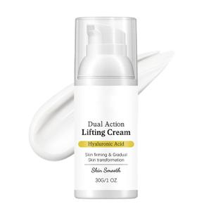 OKOA SKIN Dual Action Lifting Cream with Peptides & Hyaluronic Acid, Firming & Hydrating Face Moisturizer, Smooth Skin, Lightweight Non-Greasy Anti-Wrinkle Cream for All Skin Types