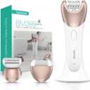 VOYOR Epilator for Women, 3 in 1 Epilator Hair Removal for Women, Epilators Hair Remover for Leg Arm with 30 Tweezers, Rechargeable & Cordless Electric Lady Shaver & Trimmer BM300 (Champagne Gold)