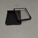 FABSPARK Case for Samsung Galaxy Z Flip 7,Built-in Screen Protector, Hinge Protection, Anti Scratch Anti-Fingerprint Slim Rugged Silky Touch Skin-Friendly Hard PC for Samsung Z Flip 7 Case, Black