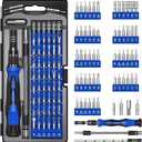 ORIA Precision Screwdriver Set, 61 in 1 Small Screwdriver Set with 57 Precision Bits, Portable Repair Tool Kit, Magnetic Screw Driver Kit with Extension Rod for Smartphone, PC, Watch,Toys, Blue