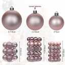 30PCS 2.36" Christmas Ball Ornaments Shatterproof Pink Christmas Tree Decorations Xmas Tree Balls Halloween Ornaments Dcor