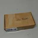 Daord D2 x H4 Advent LED Candles Set of 4 Christmas LED Flameless Pillar Candle 3 Purple and 1 Pink for Advent Rituals Festival and Special Occasions Church Decoration (3 Purple+1 Pink)