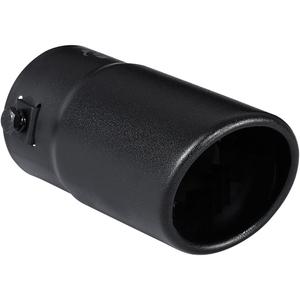 Black Exhaust tip - Fit 1.5 to 2 Inch Exhaust Tail Pipe Diameter- Black Coated Stainless Steel - Car Muffler Tips