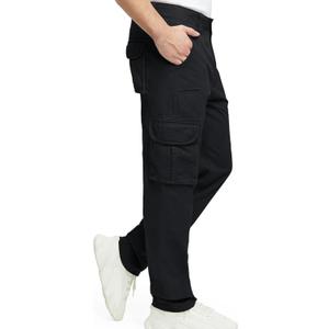 Cargo Pants for Men Multi Pockets Mens Pants Classic Cotton Casual Work Hiking Relaxed Fit Chino Pants, 38