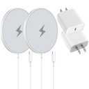 Magnetic Wireless Charger Fast Apple Mag-Safe Charger for iPhone 16 Pro Max/16 Pro/iPhone 15Pro Max/15 Plus/14/13/12/AirPods 3/2/Pro/Pro 2 Magnet Charging Pad Mag Safe Chargerwith Dual Charging Ports