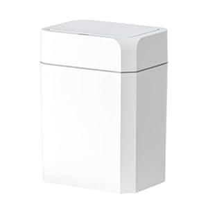 ELPHECO Bathroom Trash Can with Lid 3.5 Gallon Motion Sensor Slim Garbage Can Bathroom Decor Waterproof Smart Small Trash Bin for Kitchen, Office, Bedroom, Living Room, Toilet (White)