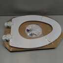 Bemis 1500EC 390 Lift-Off Wood Elongated Toilet Seat, Cotton White (Pack of 1)