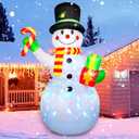 Christmas Inflatables Outdoor Decorations Snowman Decor, 6FT Blow Up Snowman with Gift Box for Winter Holiday Xmas Party, LEDs Christmas Decorations Indoor Outdoor Yard Garden Lawn Xmas Decor
