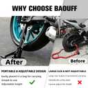 Motorcycle Front and Rear Wheel Stand Lift,Universal Portable Height Adjustable Jack Lift Stand for Most Wheels Maintenance