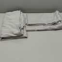 Yakamok Soft Room Darkening Light Gray Blackout Curtains Thermal Insulated Grommet Curtain Panels for Bedroom, 52W x 63L,Light Grey, 2 Panels