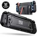 Dockable Case for Nintendo Switch 2,[Exclusive Pop-up Joy-Con Quick Release][Military-Grade Protection][Stand Compatible] Switch 2 Protective Case with Ergonomic Grip, Hard Shell for Switch 2 Console