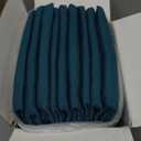 ZPECC Queen Flat Sheet Only 6 Pack, Durable Teal Top Bed Sheets Hypoallergenic Soft Brushed Microfiber Color-Coded Label, 90"x102"