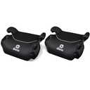 Diono Solana, No Latch, Pack of 2 Backless Booster Car Seats, Lightweight, Machine Washable Covers, Cup Holders, Black