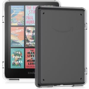 Clear Case for Kindle Paperwhite 12th Gen 2024 (7") & Kindle Colorsoft Signature Edition (7"), Lainergie Ultra Slim Anti-Yellow TPU + Frosted PC Back Scratch-Proof Cover, Not for Sony Nokia, Clear
