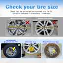 18" Gloss Black Wheel Skins Set for 2022-2026 Toyota Tundra Alloy Wheel & for 2023-2026 Toyota Sequoia, ABS Plastic Cover Hubcap Fits Directly Over OEM Wheel No. 42611-0C280, 42611-0C290