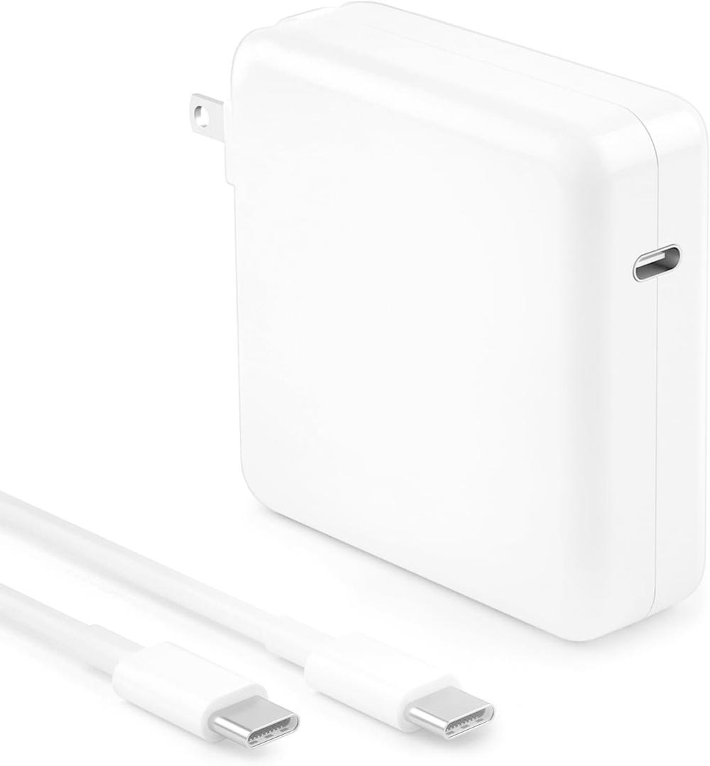 Mac Book Pro Charger - 118W USB C Charger Fast Charger Compatible with MacBook Pro, MacBook Air, M1 M2 M3 M4, iPad pro, Samsung Galaxy and All USB-C Devices, 6.6ft Cable (White)