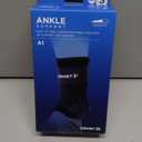 Zamst A1 Black Ankle Brace for Sports - Breathable Sports Ankle Support for Men and Women with Adjustable Three Way Straps for Moderate Lateral Ankle Sprain - Left, Small