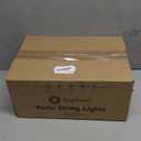 Brightown Outdoor String Lights, 200FT 100+2 G40 Bulbs Shatterproof Patio Lights, IP65 Waterproof Dimmable Hanging Connectable Globe LED Outdoor Lights for Backyard, Bistro, Porch, Deck, Balcony (Black)