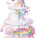 Cupcake Stand, Cardboard Round Serving Tray Stand Dessert Tower Dino Cupcake Holder, Kid Funny Birthday Supplies