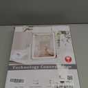 FENNIO Vanity Mirror with Lights - 15"x12.6" LED Lighted Makeup Mirror, Large Makeup Mirror with Lights, Touch Screen with 3-Color Lighting, Dimmable, for Vanity Desk Tabletop, Bedroom (White)