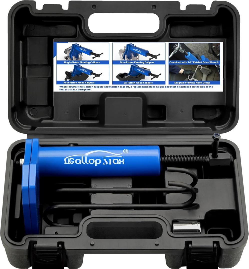 Multi Piston Brake Caliper Compression Tool Brake Caliper Press Tool Heavy Duty Brake Pad Spreader Tool, Patented