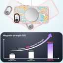 for iPhone 16E Case Cute - Compatible with Magsafe - Durable Shockproof 6.6 ft Drop Impact Phone Case - Funny Blue Spring Design (6.1") Glitter Pink