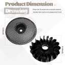 596832 Flywheel Fan Kit for B&S 19 21HP Engine 31S777, 31S877, 31S977 Lawn Mower, Replaces 796200 794121 796084