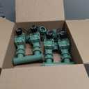 Orbit 57257 4-Valve Preassembled Sprinkler Manifold Easy Install, Smart Controller Compatible, Works with PVC & Poly Pipe, Includes 4 in-Line Valves