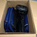 Petmolico Double Pet Stroller for 2 Cats/Dogs Strollers,2 Detachable Cat Carrier,No-Zip Double Pet Travel Storller for Small/Medium Dogs(Blue&Black)