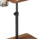 Snughome Sofa Tray Table 360Rotatable, Sofa Arm Side Table for Eating, Adjustable End Tables for Small Spaces, TV Tray Tables for Living Room, Office, Bedroom