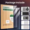 2 x 2 Pack Tempered Glass Screen Protector for Nintendo Switch 2 (2025), Bubble Free, 9H Hardness Anti-Scratch, Touch Sensitive, Ultra-Clear Glass Protector for Switch 2