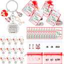 Sureio 36 Pcs Christmas Nurse Appreciation Keychains for Women - Bulk Nurse Week Gifts