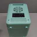 CUTIEWORLD Skincare Fridge with Dimmable LED Light Mirror, 4L Mini Fridge For Desktop, Travel or Cool & Heat, Makeup Fridge for Cosmetics, Skin Care and Food, Green