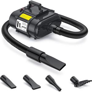 AETOS Dual-Motor Pro Dog Dryer 6.5HP with Heater for Large Breeds (Black)