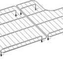 Dreyoo Racks Compatible with Kohler Whitehaven K-6486 and K-6487 Sink, 304 Stainless Steel Protectors for Kitchen With 9 Additional Rubber Feet, 14.68 x 23 x 1.61 in (Classic Style)