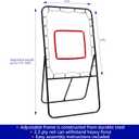 4' Lacrosse Bounce Back Rebounder Pitch Back Ball Return Training Screen by Trademark Innovations