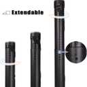 TRANSON Durable Poster Storage Tube with Straps 24"-40" Extendable for Blueprints, Artwork, Maps, Posters Color Black