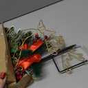 HUYIENO 2 Pack Metal Solar Powered Reindeer Stake Lights Warm White Christmas Yard Decor with Garden Ornament Stakes