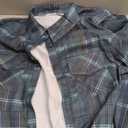 Womens Plaid Maxi Dress Lapel Long Sleeve Button Down Shirt Dress Vintage Western Flowy Dresses with Pockets, Green, X-Large