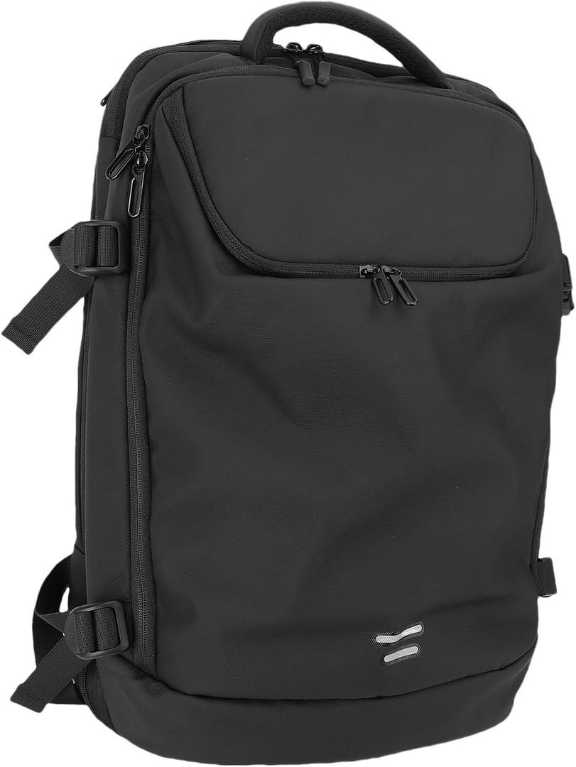 Vacuum Backpack with Air Pump, 35 to 50L Expandable Large Backpack with Detachable Vacuum Compression Bag, Rainproof Travel Backpack with USB Charging Port